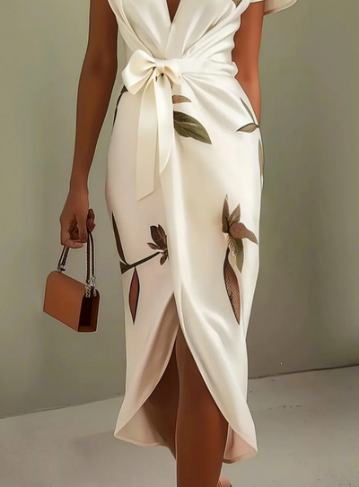 Aveline™ | Elegant Floral Wrap Dress