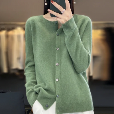 Mirelise™ | Classic Button Cashmere Cardigan