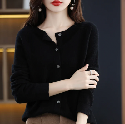 Mirelise™ | Classic Button Cashmere Cardigan
