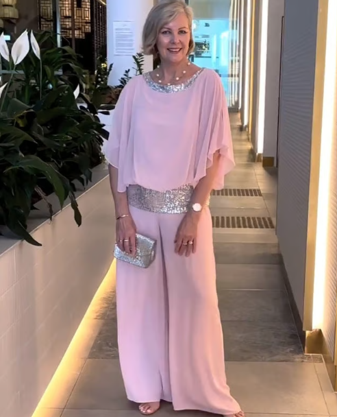 Bélenie™ | Elegant Sequin-Belted Jumpsuit