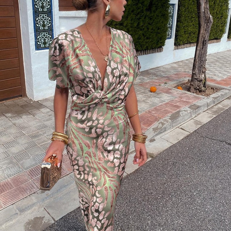 Novalise™ | Wrap Maxi Dress – Draped Elegance