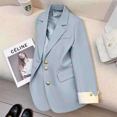 Élodie™ | Gold-Button Signature Blazer