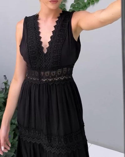 Nova™ | V-neck lace tank dress