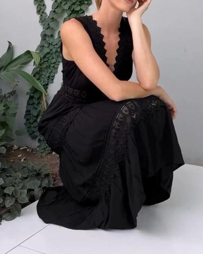 Nova™ | V-neck lace tank dress