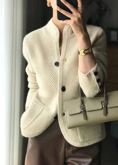 Gaïora™ | Textured Button-Detail Cardigan