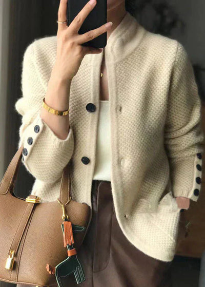 Gaïora™ | Textured Button-Detail Cardigan