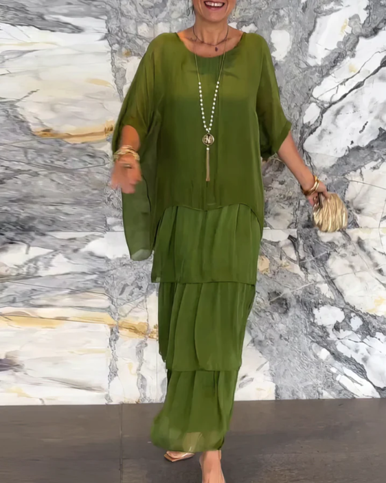 Aliyah™ | Elegant Tummy Covering Maxi Dress