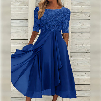 Zéphira™ | Elegant Lace Midi Dress