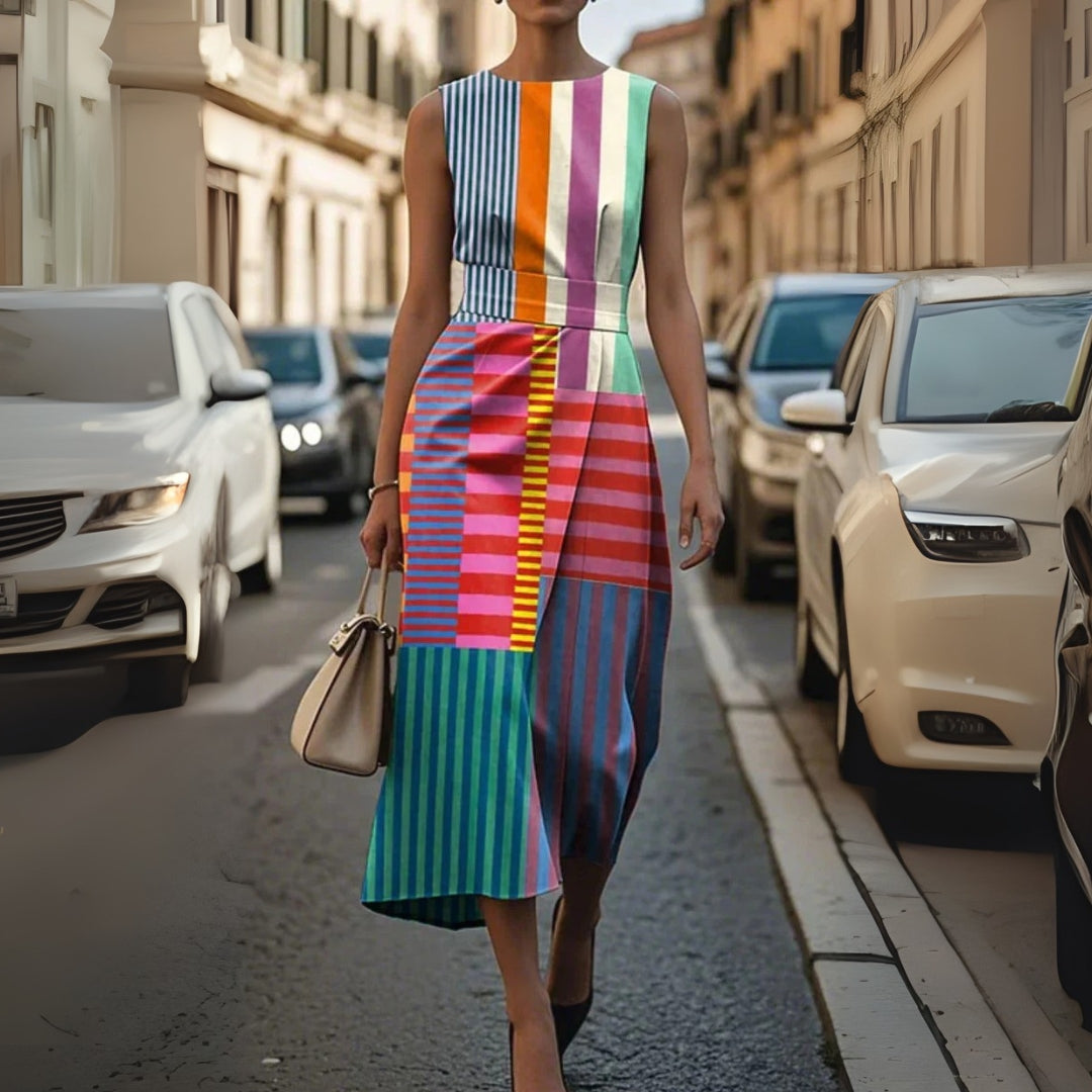 Férina™ | Printed Sleeveless Dress