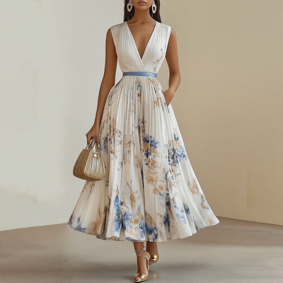 Wrenley™ | Elegant Pleated Maxi Dress
