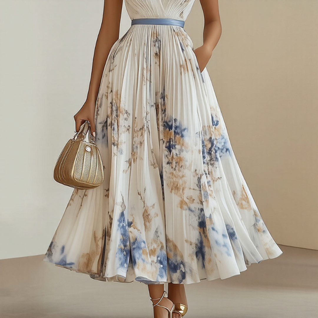 Wrenley™ | Elegant Pleated Maxi Dress