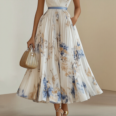 Wrenley™ | Elegant Pleated Maxi Dress