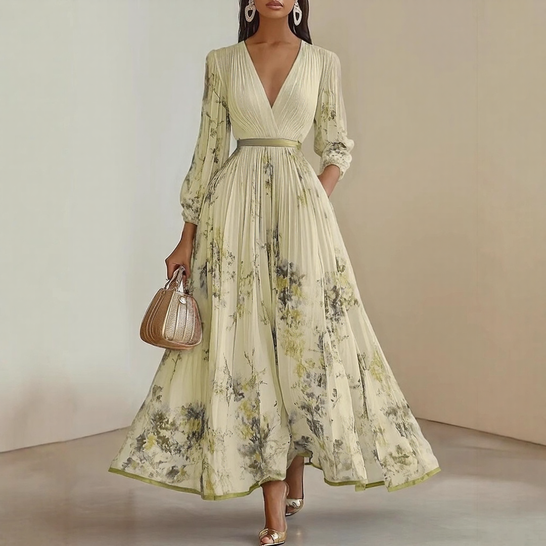 Wrenley™ | Elegant Pleated Maxi Dress