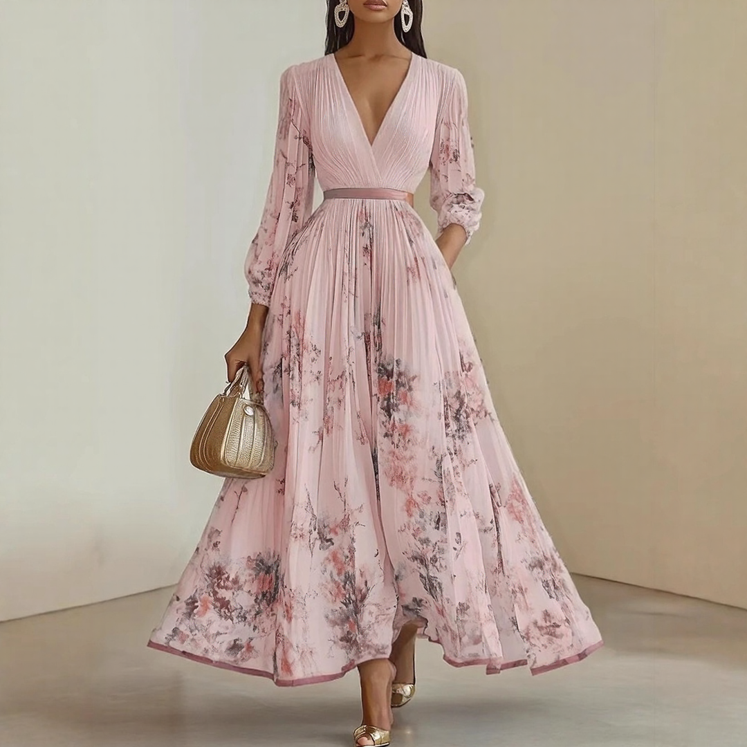 Wrenley™ | Elegant Pleated Maxi Dress