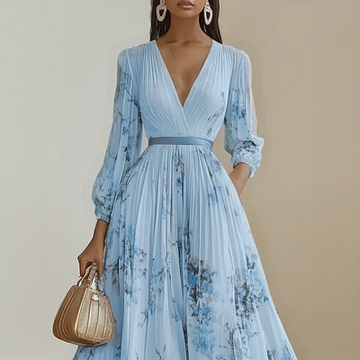 Wrenley™ | Elegant Pleated Maxi Dress