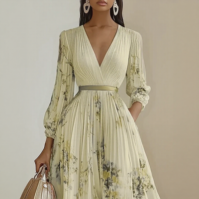 Wrenley™ | Elegant Pleated Maxi Dress