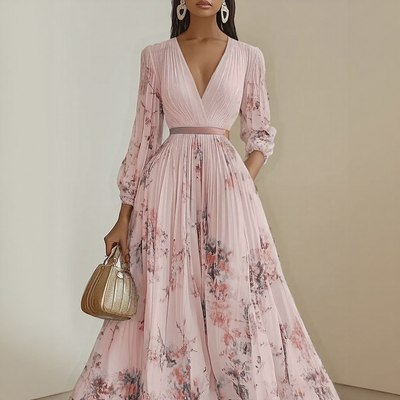 Wrenley™ | Elegant Pleated Maxi Dress