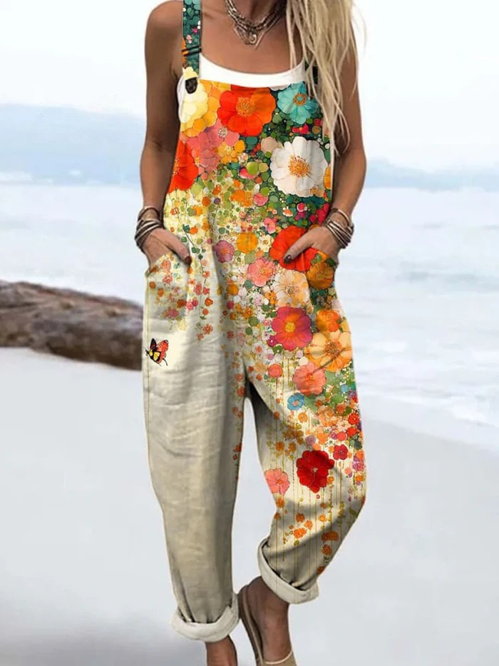 Janika™ | Women's Wide Leg Floral Jumpsuit
