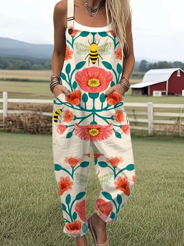 Ivy™ | Women's Wide Leg Floral Jumpsuit