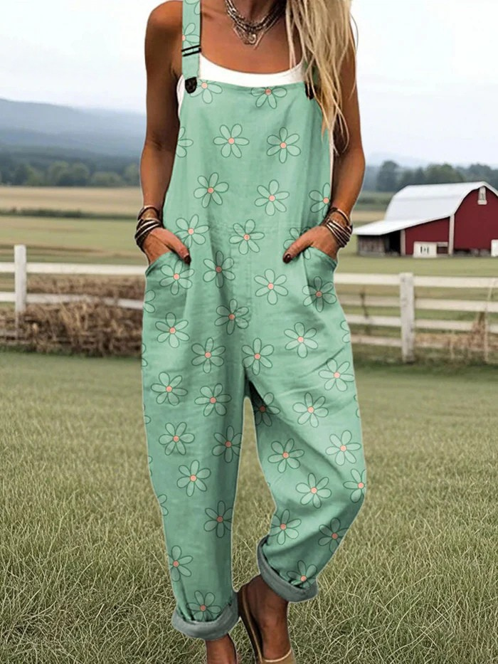 Philine™ | Women's Wide Leg Floral Jumpsuit