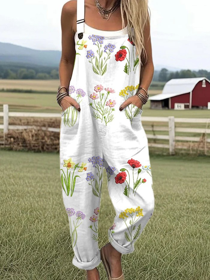 Ismay™ | Women's Wide Leg Floral Jumpsuit