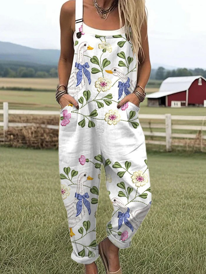 Héline™ | Women's Wide Leg Floral Jumpsuit