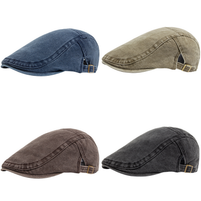 Adrien™ | Classic Denim Flat Cap