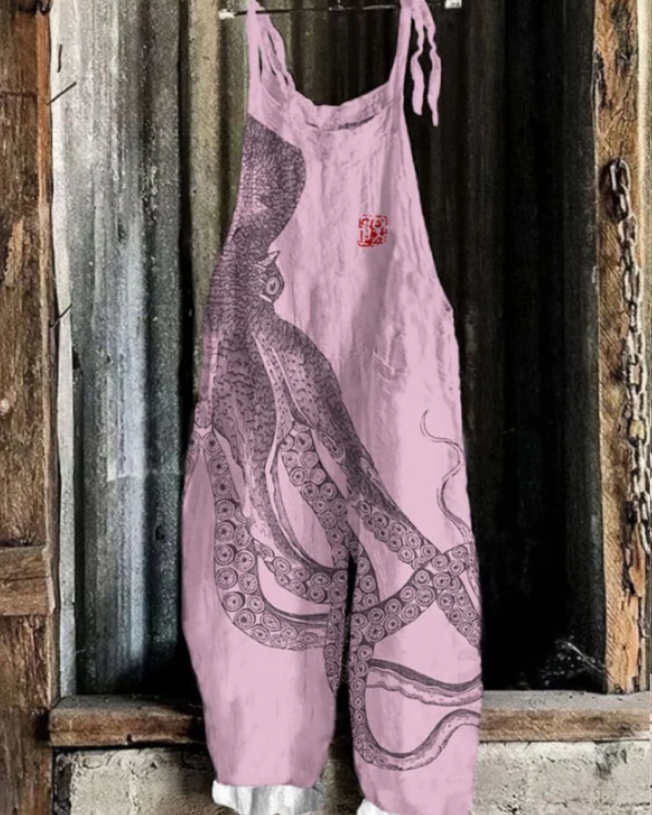 Arlianne™ | Octopus Print Jumpsuit