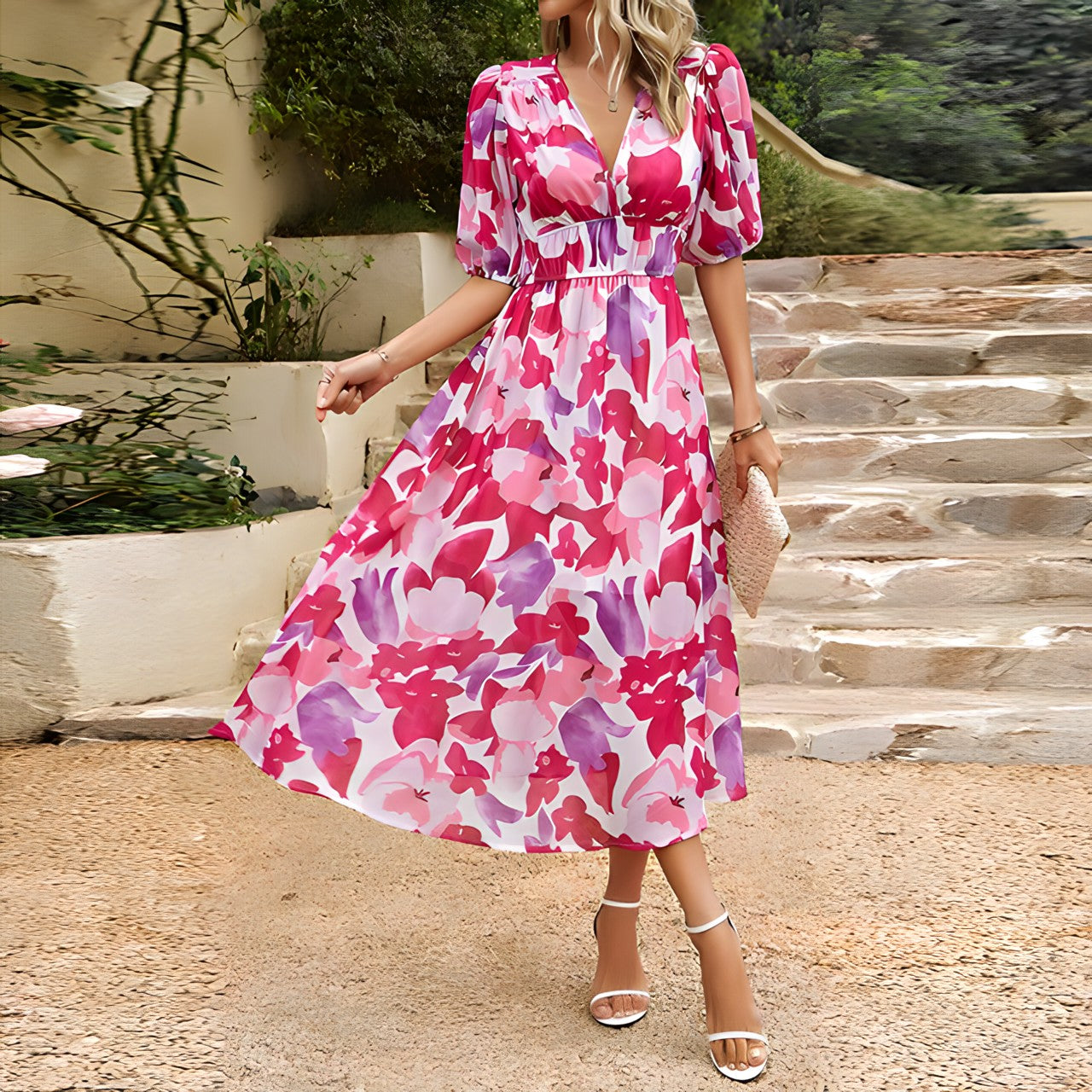 Riley™ | Floral Print Maxi Dress