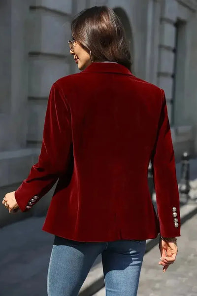 Naelise™ | Tailored Velvet Blazer