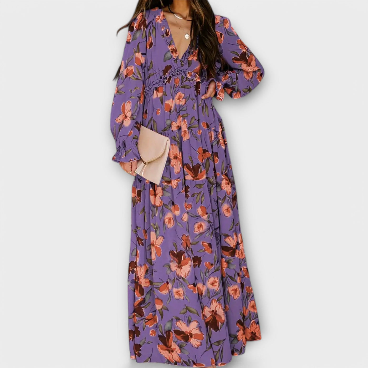 Doralie™ | Romantic Floral Maxi Dress