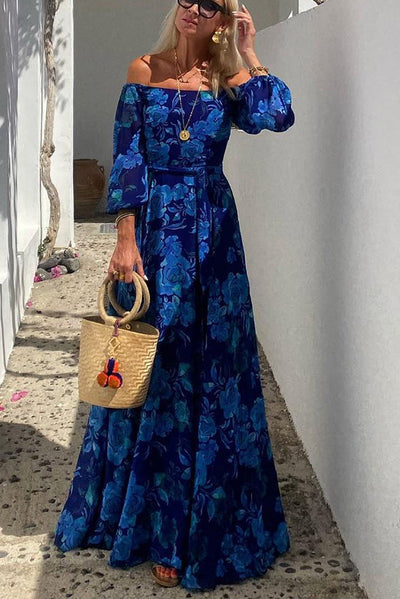 Lysandra™ | Floral V-Neck Midi Dress