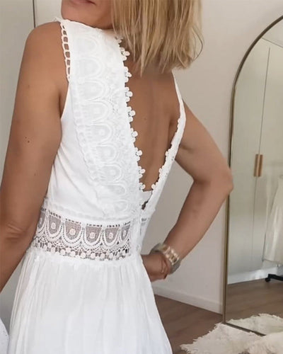 Nova™ | V-neck lace tank dress