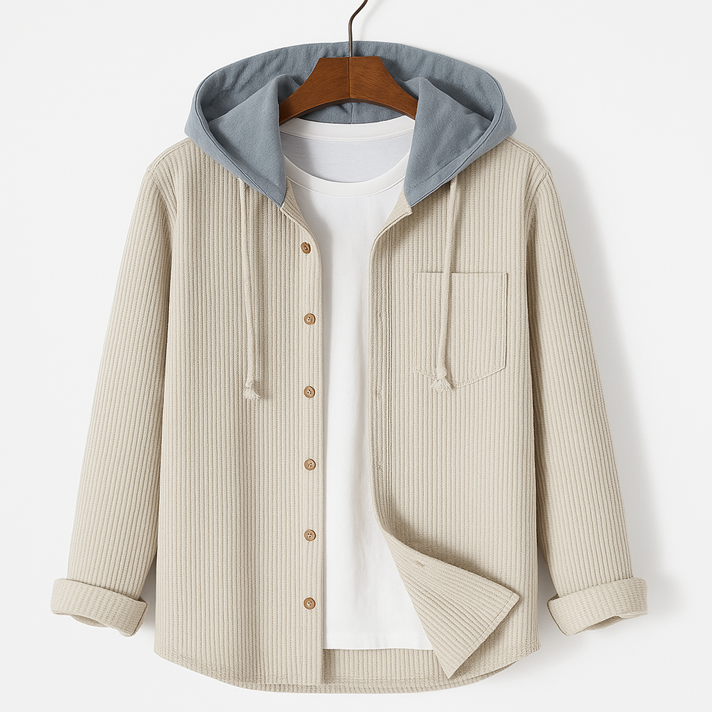 Isandro™ | Dual-Layer Hoodie Shirt Jacket