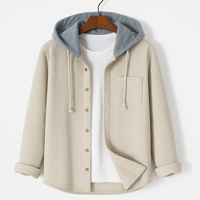 Isandro™ | Dual-Layer Hoodie Shirt Jacket