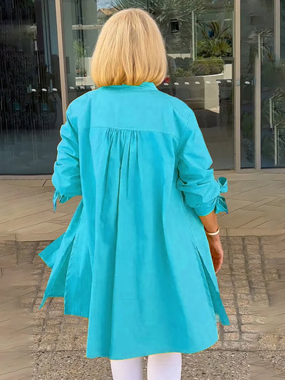 Aloma™ | Elegant Long Shirt Jacket