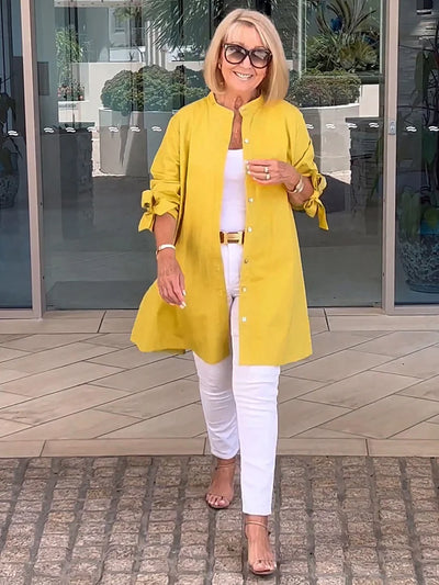 Aloma™ | Elegant Long Shirt Jacket