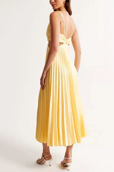 Serelina™ |Satin Cutout Midi Dress
