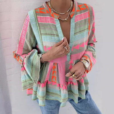 Tess™ | Boho Printed Top