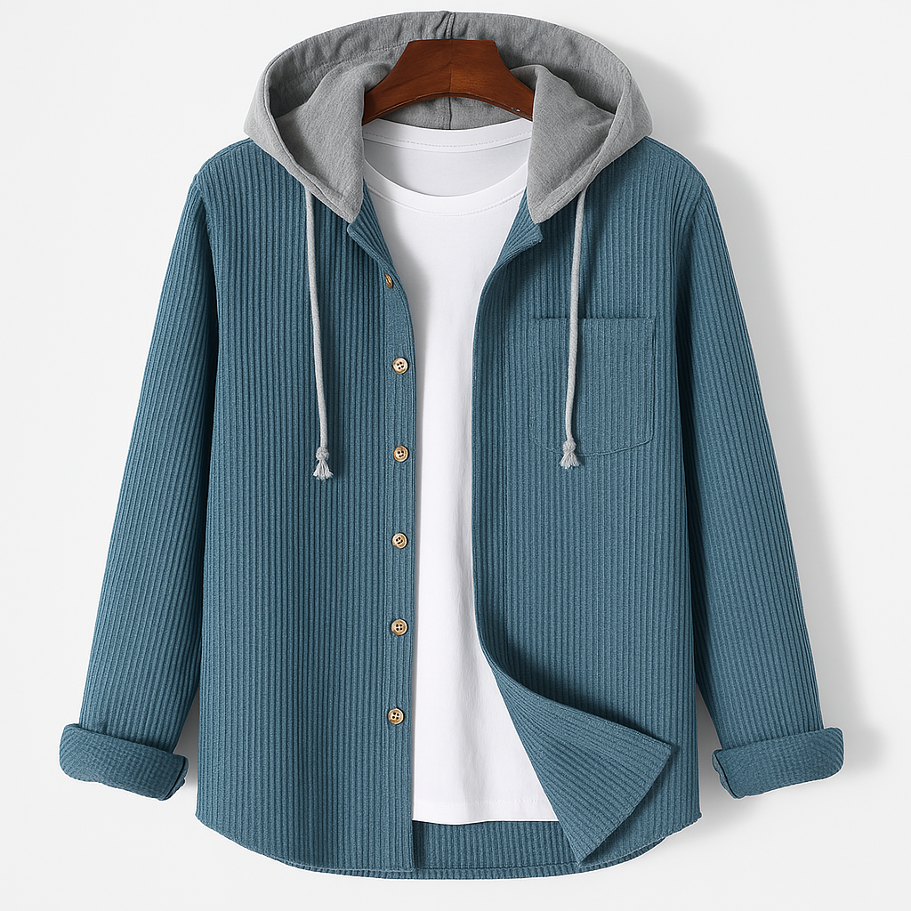 Isandro™ | Dual-Layer Hoodie Shirt Jacket