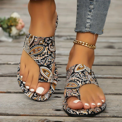 Calypso™ | Boho Mandala Print Sandals