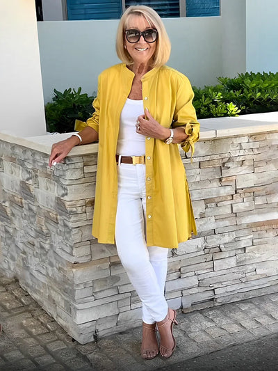 Aloma™ | Elegant Long Shirt Jacket