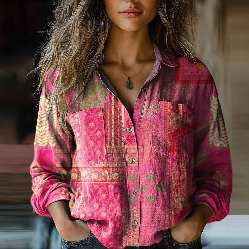 Charlotte™ | Vintage Printed Blouse