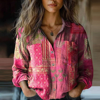 Charlotte™ | Vintage Printed Blouse