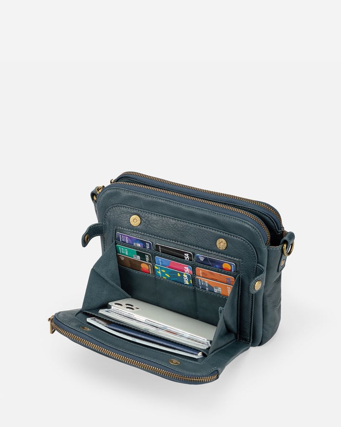 Hésiane™ | Sleek Three Layer Crossbody Bag