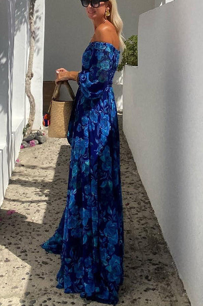 Lysandra™ | Floral V-Neck Midi Dress
