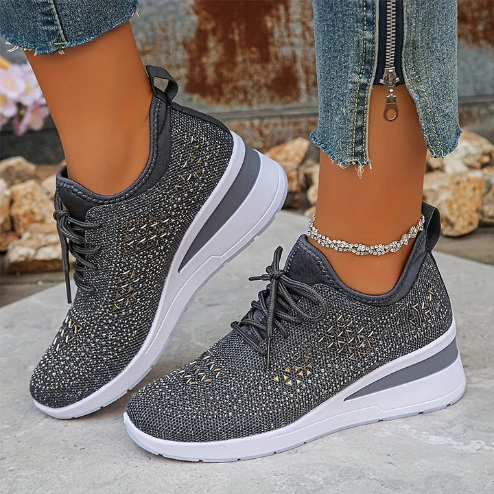 Jordyn™ | Crystal Knit Sneakers