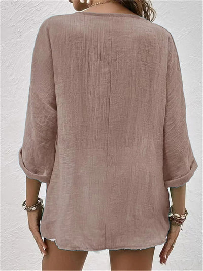 Lynora™ | Relaxed Linen Blouse