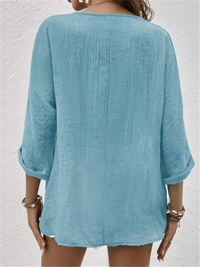 Lynora™ | Relaxed Linen Blouse