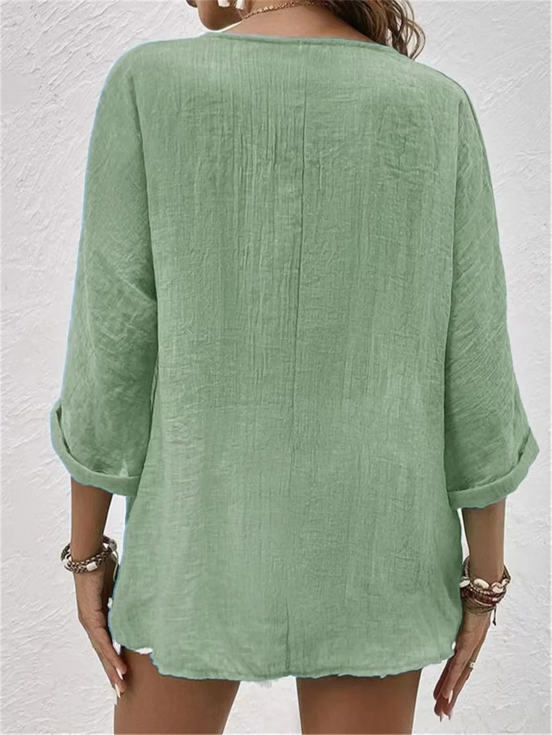 Lynora™ | Relaxed Linen Blouse